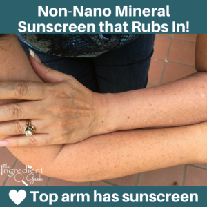 Non Nano Mineral Safest Sunscreen