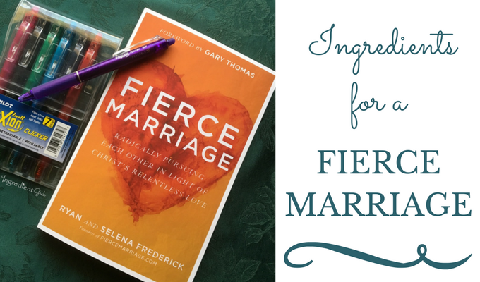 Ingredients for a FIERCE MARRIAGE | Book Review